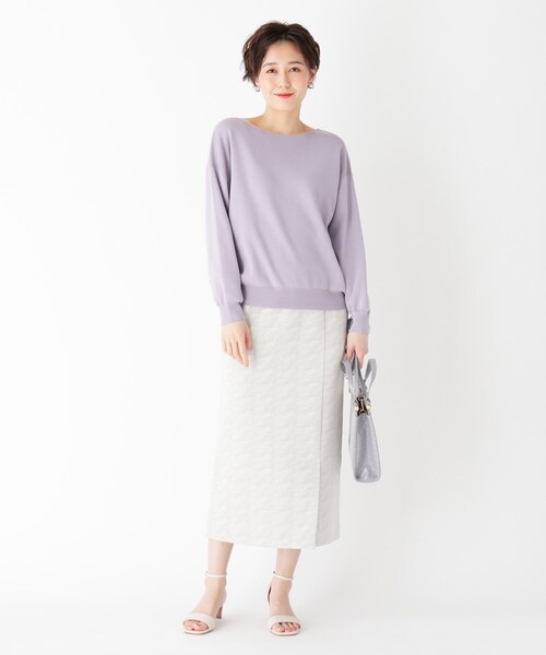 madameh closet コットンボートネックプルオーバー 新作コットンボートネックプルオーバー スタッフが6年も愛用する
