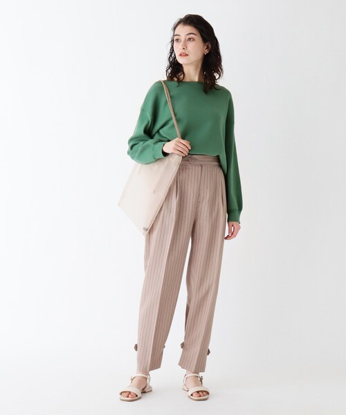 OPAQUE.CLIP(オペークドットクリップ)の「◆【エマール検証済】Lux organic cotton ボートネックニット【WEB限定サイズ】(ニット/セーター・レディース・ブラック/オフホワイト/オリーブ/マスタード/ライトパープル/ガンメタ/ダークグリーン・40/38/42/36/34)」の17枚目の写真