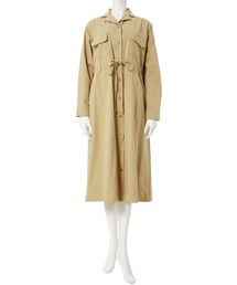 ダブルポケットミリタリーワンピース