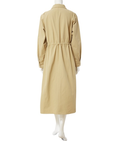 fifth(フィフス)の「ダブルポケットミリタリーワンピース(シャツワンピース・レディース・ベージュ/カーキ・MEDIUM)」の11枚目の写真