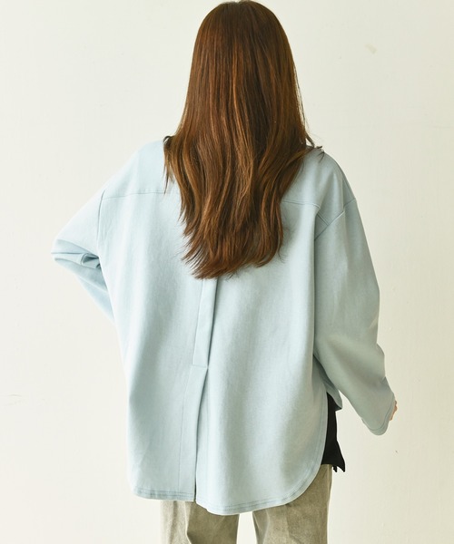 me+em select(ミームセレクト)の「レイヤード半袖T(Tシャツ/カットソー・レディース・アイボリー/ブラック・SMALL/MEDIUM/LARGE)」の10枚目の写真