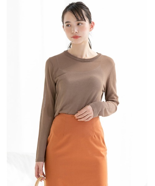 fifth（フィフス）の「裾フリンジ麻混タイトスカート（スカート・レディース・ベージュ/パープル/オレンジ・MEDIUM）」の21枚目の写真