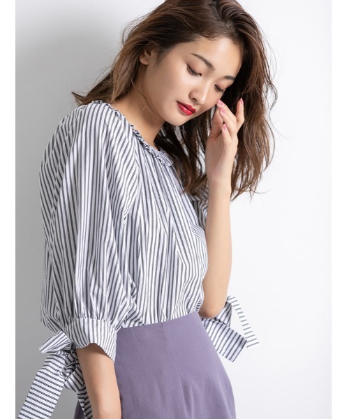 fifth（フィフス）の「裾フリンジ麻混タイトスカート（スカート・レディース・ベージュ/パープル/オレンジ・MEDIUM）」の9枚目の写真