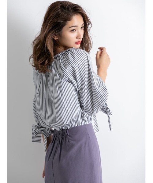 fifth（フィフス）の「裾フリンジ麻混タイトスカート（スカート・レディース・ベージュ/パープル/オレンジ・MEDIUM）」の10枚目の写真