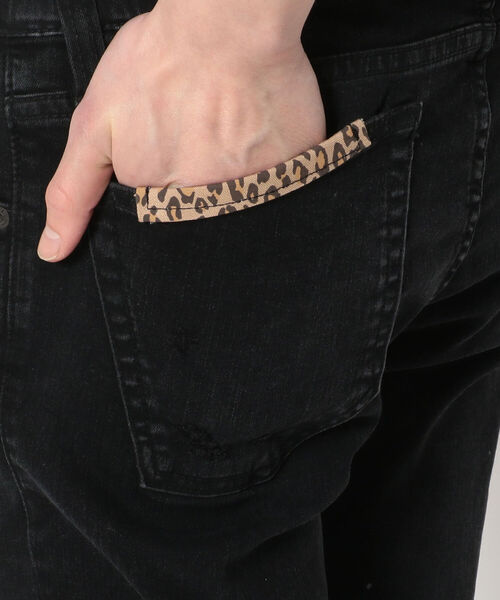 surt（サート）の「SURT（サート）LEOPARD DENIM/レオパードストレッチデニム（デニムパンツ・メンズ・ブラック・X-LARGE/SMALL/LARGE/MEDIUM/X-SMALL）」の6枚目の写真