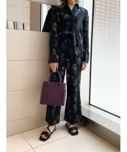 moussy - moussy BOTANICAL SHEER シャツ MOUSSY（マウジー）の「BOTANICAL SHEER シャツ（シャツ