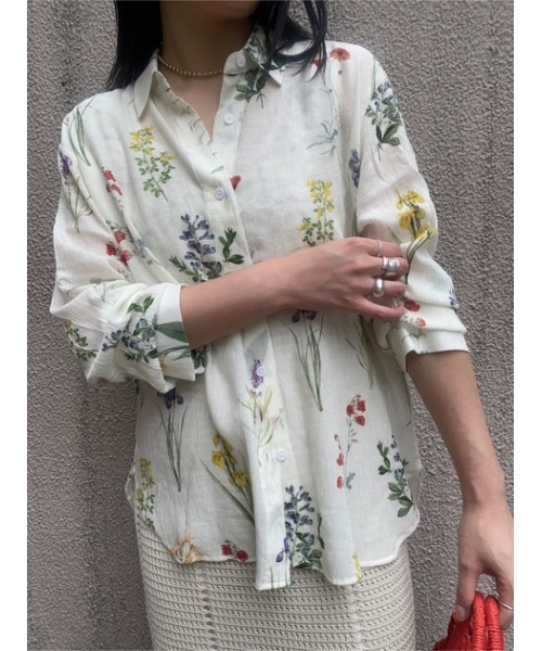 MOUSSY（マウジー）の「BOTANICAL SHEER シャツ（シャツ