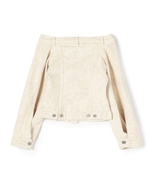 ガニー x リーバイス デニムジャケット オフショルダー S GANNI GANNI（ガニー）の「GANNI×LEVIS / オフショルダーデニム