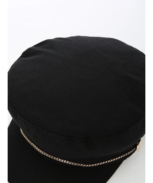 LIPSERVICE（リップサービス）の「チェーンマリンキャスケット（キャスケット・レディース・ブラック/アイボリー・FREE）」の9枚目の写真