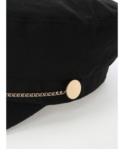 LIPSERVICE（リップサービス）の「チェーンマリンキャスケット（キャスケット・レディース・ブラック/アイボリー・FREE）」の11枚目の写真