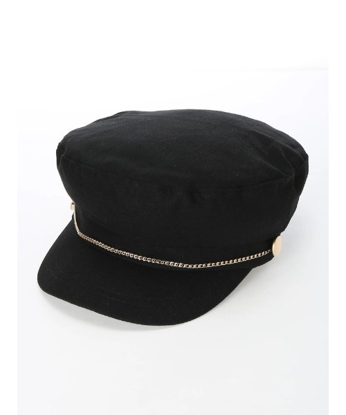 LIPSERVICE（リップサービス）の「チェーンマリンキャスケット（キャスケット・レディース・ブラック/アイボリー・FREE）」の6枚目の写真