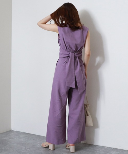 archives(アルシーヴ)の「【setupにも】脇ベルトタックパンツ(その他パンツ・レディース・マスタード/アイボリー/ブラウン/パープル・MEDIUM)」の16枚目の写真