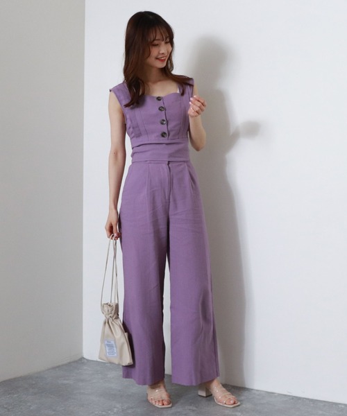 archives(アルシーヴ)の「【setupにも】脇ベルトタックパンツ(その他パンツ・レディース・マスタード/アイボリー/ブラウン/パープル・MEDIUM)」の15枚目の写真