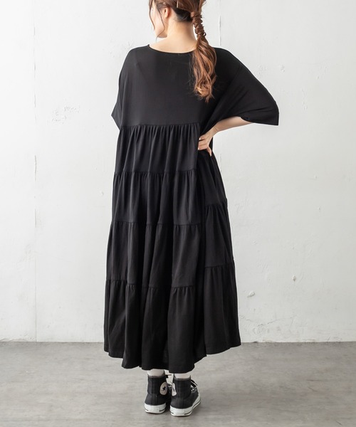 【新品　未使用　タグ付き】　ピュアルセシン　PUAL CE CIN　ワンピース 25th】綿麻デニムVネックワンピース | PUAL CE CIN