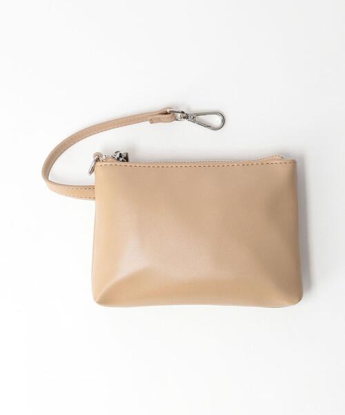 BEAUTY&YOUTH UNITED ARROWS（ビューティーアンドユースユナイテッドアローズ）の「BY スクエアチュールストライプ ミニトートバッグ　-2WAY- ◆（トートバッグ・レディース・ブラック/ベージュ・FREE）」の4枚目の写真