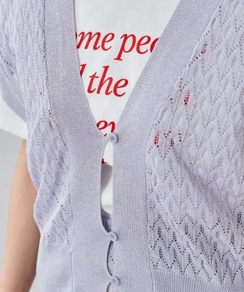 cepo（セポ）の「マーブルレースニットビスチェ（ベスト・レディース・ベージュ/ブルー・M）」の16枚目の写真