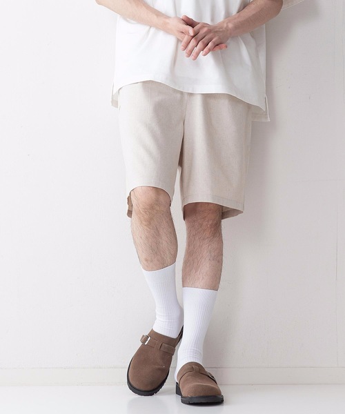 UNIIT(ユニット)の「【UNIIT】コットンリネンショートパンツ(その他パンツ・メンズ・ブラック/ベージュ/グレー/サックスブルー・MEDIUM/LARGE)」の3枚目の写真