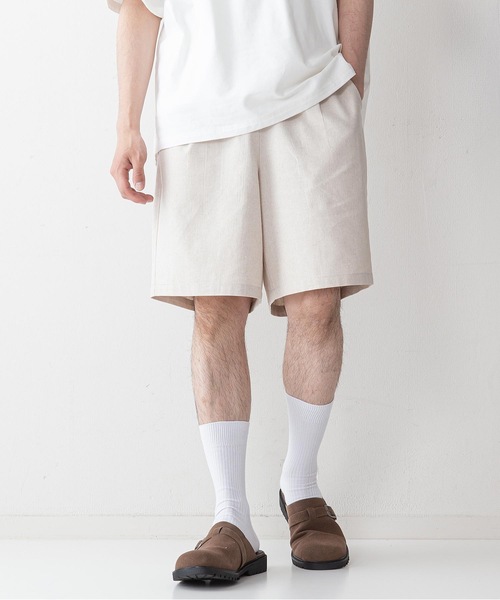 UNIIT(ユニット)の「【UNIIT】コットンリネンショートパンツ(その他パンツ・メンズ・ブラック/ベージュ/グレー/サックスブルー・MEDIUM/LARGE)」の17枚目の写真