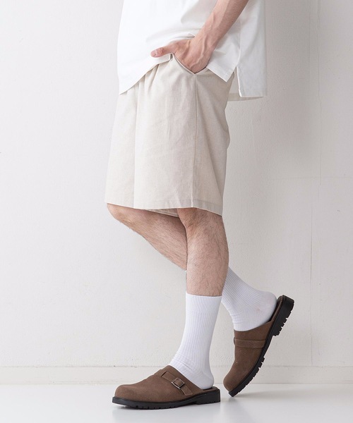 UNIIT(ユニット)の「【UNIIT】コットンリネンショートパンツ(その他パンツ・メンズ・ブラック/ベージュ/グレー/サックスブルー・MEDIUM/LARGE)」の19枚目の写真