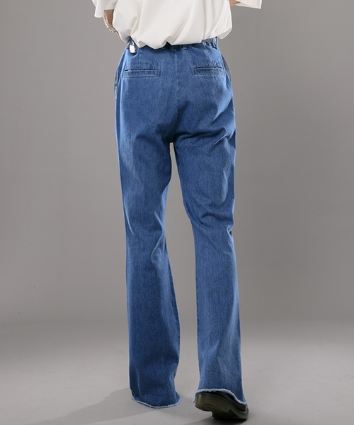 kutir(クティール)の「カットオフスリムフレアデニムパンツ(デニムパンツ・メンズ・ライトブルー/ブラック/インディゴブルー・SMALL/MEDIUM/LARGE)」の22枚目の写真