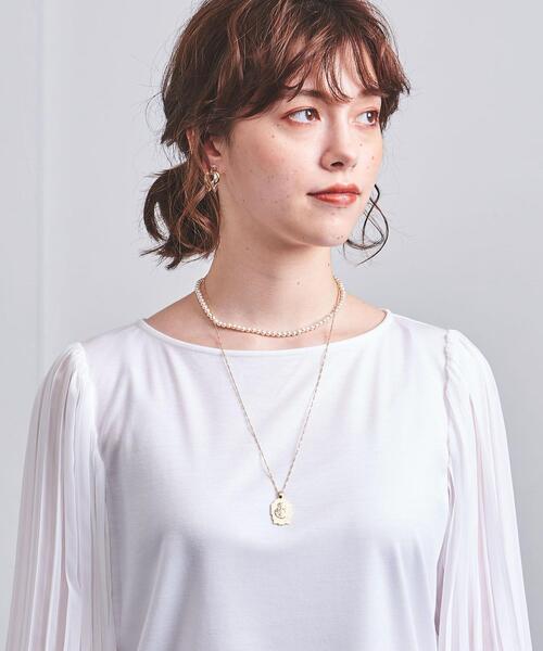 UNITED ARROWS（ユナイテッドアローズ）の「UBC CFN COMBI プリーツスリーブ プルオーバー†◆（Tシャツ/カットソー・レディース・ホワイト/ブラック/ロイヤルブルー・FREE）」の15枚目の写真