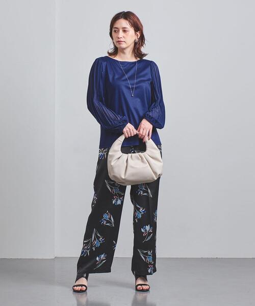 UNITED ARROWS（ユナイテッドアローズ）の「UBC CFN COMBI プリーツスリーブ プルオーバー†◆（Tシャツ/カットソー・レディース・ホワイト/ブラック/ロイヤルブルー・FREE）」の22枚目の写真