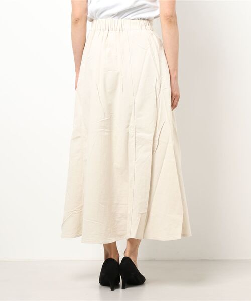 210nouve（トゥージュヌーブ）の「リネンマーメイドスカート（スカート・レディース・テラコッタ/アイボリー/ブラック・FREE）」の5枚目の写真