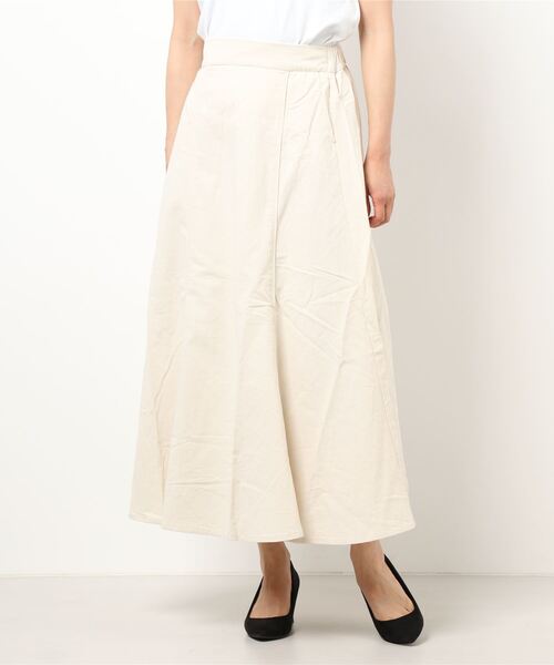 210nouve（トゥージュヌーブ）の「リネンマーメイドスカート（スカート・レディース・テラコッタ/アイボリー/ブラック・FREE）」の2枚目の写真