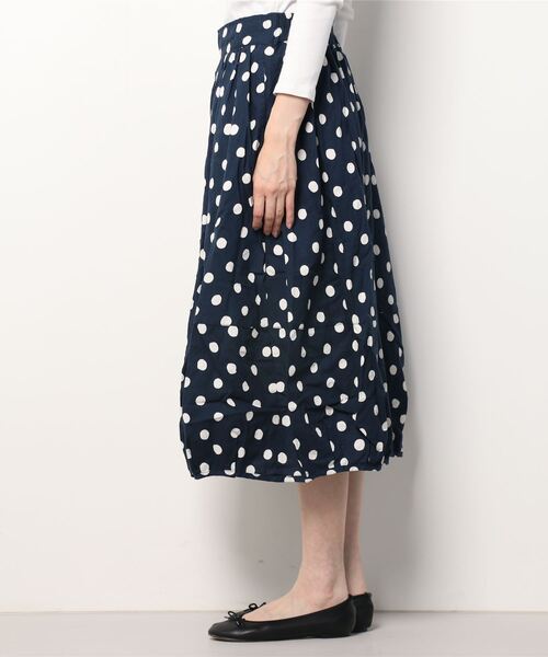 D*g*y（ディージーワイ）の「【D*g*y】ドットプリントバルーンスカート（スカート・レディース・ネイビー・M）」の4枚目の写真