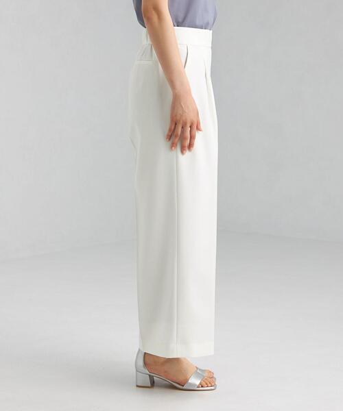 green label relaxing（グリーンレーベルリラクシング）の「◆CS リネコ ワイド パンツ ＜ホワイト＞（その他パンツ・レディース・オフホワイト・44/46/40/38/42/36/34）」の3枚目の写真