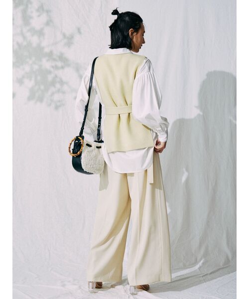 MERCURYDUO（マーキュリーデュオ）の「ボアブロッキング巾着バッグ（ハンドバッグ・レディース・ブラック/ブラウン・FREE）」の5枚目の写真