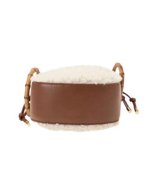 MERCURYDUO（マーキュリーデュオ）の「ボアブロッキング巾着バッグ（ハンドバッグ・レディース・ブラック/ブラウン・FREE）」の10枚目の写真