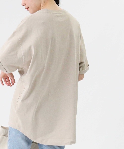 Lee（リー）の「【Lee】ＢＯＸロゴＴシャツ（Tシャツ/カットソー・レディース・サックスブルー/ブラック/ライム/ベージュ/ホワイト/ピンク・L/M）」の19枚目の写真