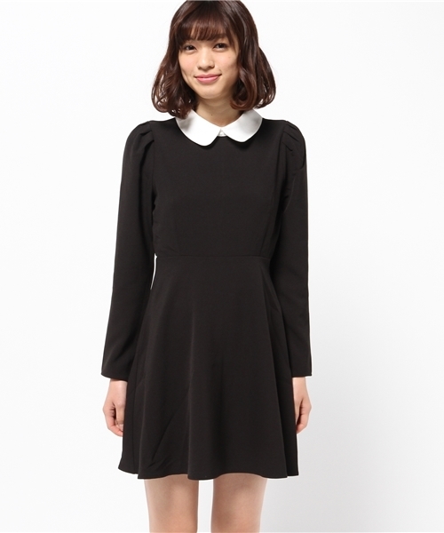 one after another NICE CLAUP（ワンアフターアナザーナイスクラップ）の「【ナイスクラップ】えりつきワンピース（ワンピース・レディース・その他1/その他2/グリーン/ブラック・FREE）」の8枚目の写真