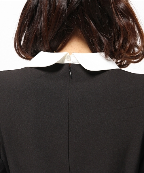 one after another NICE CLAUP（ワンアフターアナザーナイスクラップ）の「【ナイスクラップ】えりつきワンピース（ワンピース・レディース・その他1/その他2/グリーン/ブラック・FREE）」の13枚目の写真