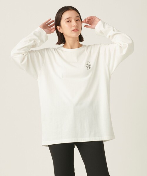 JOSEPH STUDIO(ジョゼフストゥディオ)の「ロゴ パックT OFFSET LONG(Tシャツ/カットソー・レディース・ホワイト系・SMALL/MEDIUM/LARGE)」の4枚目の写真