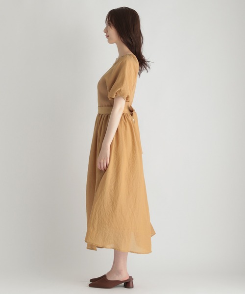 Andemiu（アンデミュウ）の「シフォンドッキングワンピース959382（ワンピース・レディース・ブラック/ベージュ/アイボリー・FREE）」の12枚目の写真