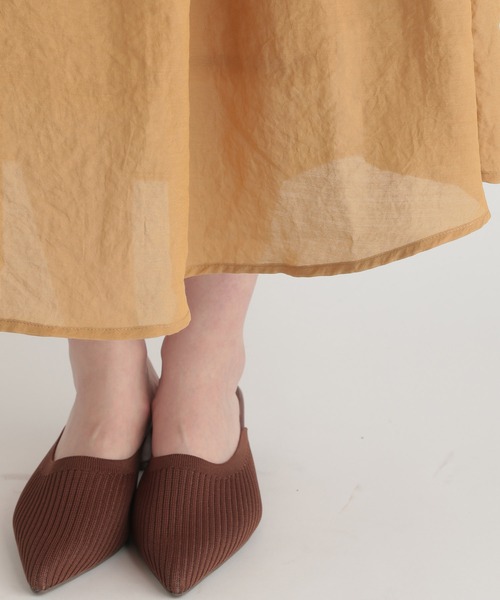 Andemiu（アンデミュウ）の「シフォンドッキングワンピース959382（ワンピース・レディース・ブラック/ベージュ/アイボリー・FREE）」の20枚目の写真