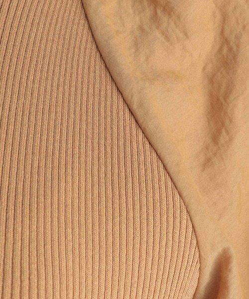 Andemiu（アンデミュウ）の「シフォンドッキングワンピース959382（ワンピース・レディース・ブラック/ベージュ/アイボリー・FREE）」の17枚目の写真