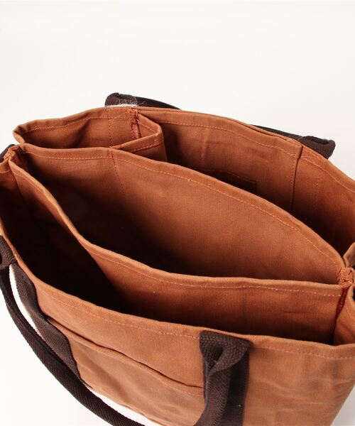 DULTON（ダルトン）の「WORKER BAG/仕切り付き 自立 トートバッグ（トートバッグ・メンズ・オリーブ/ブラウン系その他/ナチュラル・FREE）」の5枚目の写真