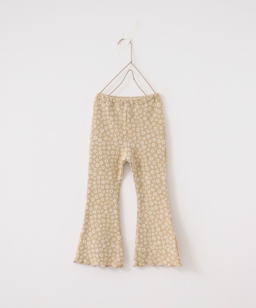 LOWRYS FARM(ローリーズファーム)の「フラワーカットJQフレアパンツ 215243(その他パンツ・キッズ・ブラック/ベージュ/オレンジ・110cm/120cm/130cm)」の1枚目の写真