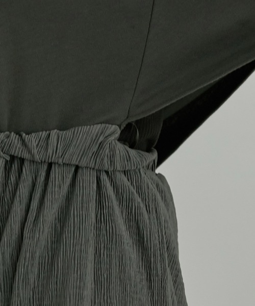 VIS（ビス）の「【美短】ジャージドッキングジャンプスーツ（つなぎ/オールインワン・レディース・チャコールグレー/ブラウン/ブラック・M/S）」の18枚目の写真