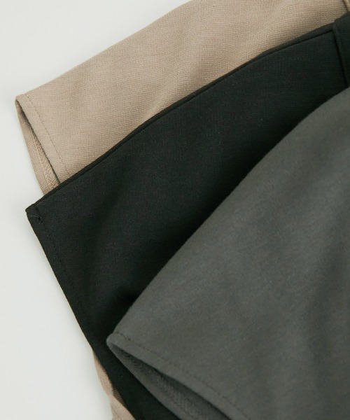 VIS（ビス）の「【美短】ジャージドッキングジャンプスーツ（つなぎ/オールインワン・レディース・チャコールグレー/ブラウン/ブラック・M/S）」の6枚目の写真