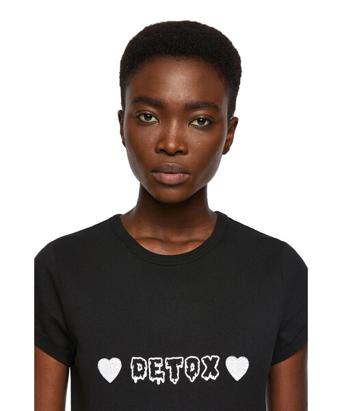 DIESEL(ディーゼル)の「レディース Tシャツ プリント スリムフィット(Tシャツ/カットソー・レディース・グレー/ブラック・SMALL/LARGE/X-SMALL/MEDIUM)」の8枚目の写真