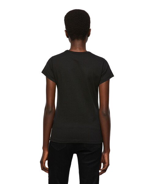 DIESEL(ディーゼル)の「レディース Tシャツ プリント スリムフィット(Tシャツ/カットソー・レディース・グレー/ブラック・SMALL/LARGE/X-SMALL/MEDIUM)」の14枚目の写真