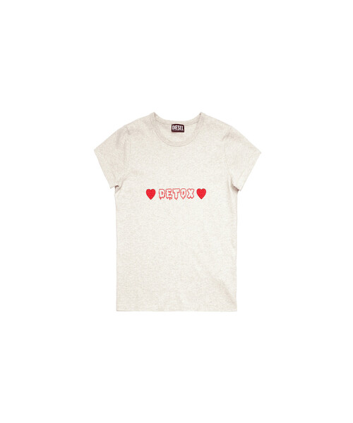 DIESEL(ディーゼル)の「レディース Tシャツ プリント スリムフィット(Tシャツ/カットソー・レディース・グレー/ブラック・SMALL/LARGE/X-SMALL/MEDIUM)」の18枚目の写真