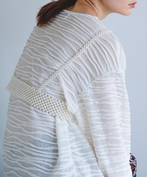 chuclla（チュクラ）の「【chuclla】Pearl harness belt cha21a004（サスペンダー・レディース・ホワイト・FREE）」の2枚目の写真