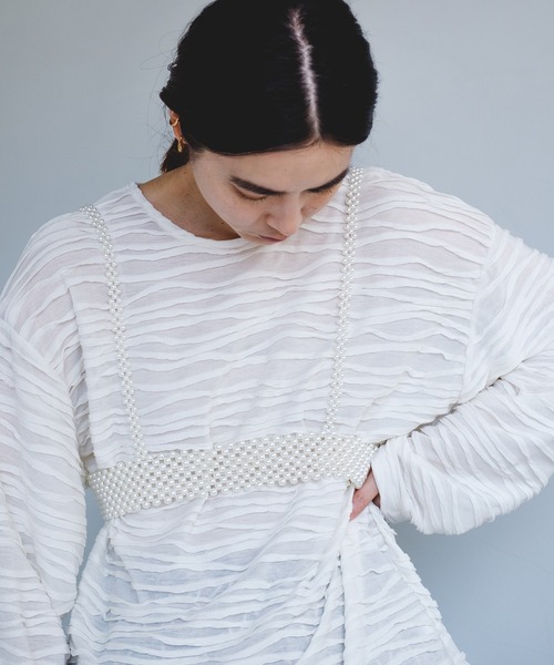 chuclla（チュクラ）の「【chuclla】Pearl harness belt cha21a004（サスペンダー・レディース・ホワイト・FREE）」の7枚目の写真