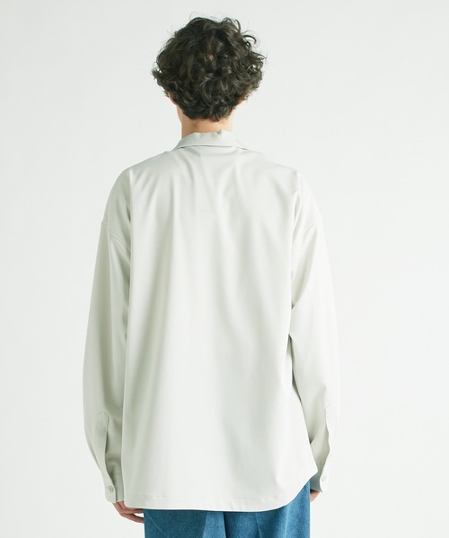 MR.GENTLEMAN(ミスタージェントルマン)の「【MISTERGENTLEMAN】STUDIOUS別注 DOUBLE BLEASTED L/S SHIRT(テーラードジャケット・メンズ・ブラウン/アイボリー/ブラック・M/L/FREE)」の10枚目の写真