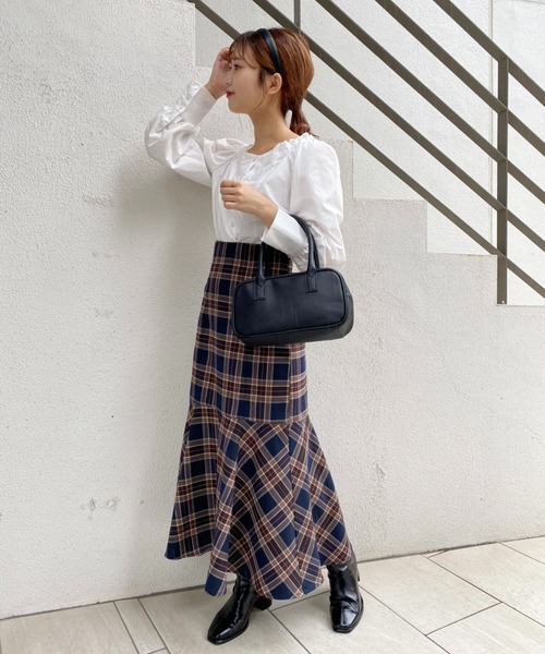 one after another NICE CLAUP（ワンアフターアナザーナイスクラップ）の「フェイクレザーストレッチブーツ（ブーツ・レディース・ブラック/アイボリー・S/M/L）」の14枚目の写真